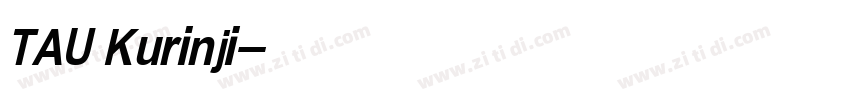 TAU Kurinji字体转换
